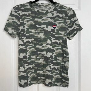 SPIRITUAL GANGSTER - camo print- tee - XS
